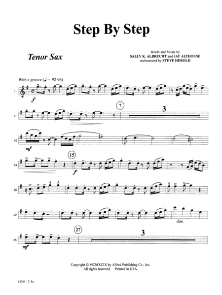 Step by Step: B-flat Tenor Saxophone
