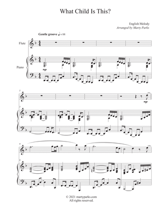 Book cover for What Child Is This (Flute-Piano)