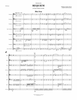 Requiem - Selections for 8-part Trombone Ensemble