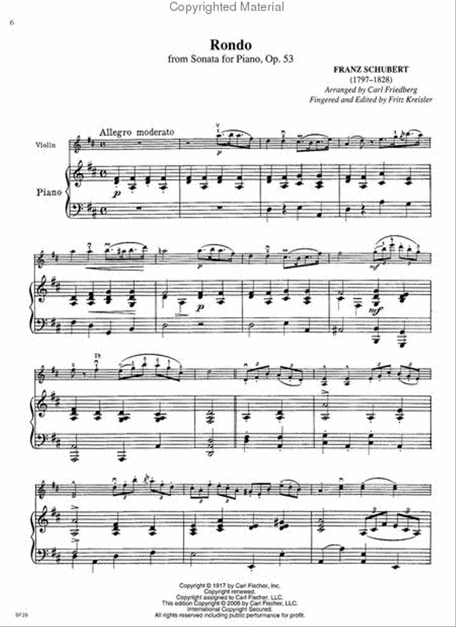 Masterworks For Violin Violin Solo scores gallery preview page 2