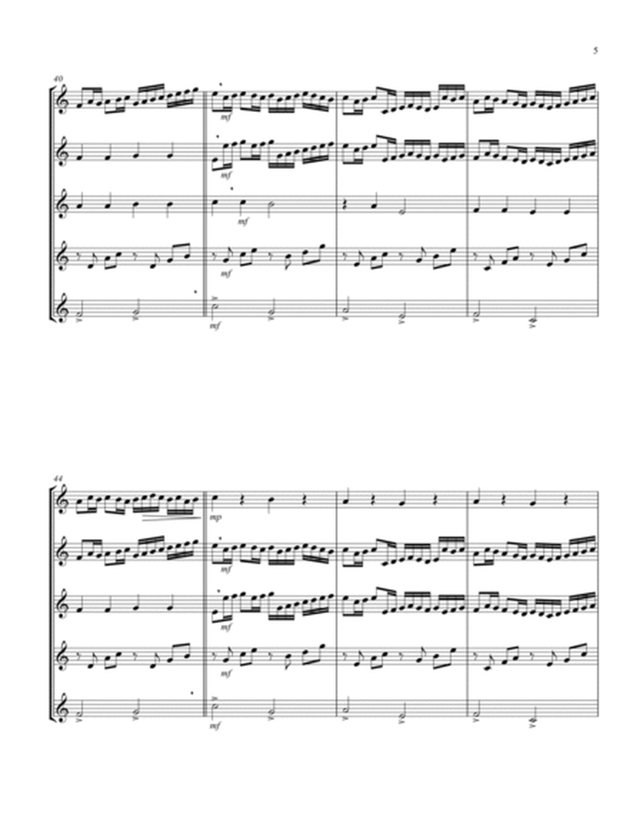 Canon (Pachelbel) (Bb) (Euphonium Quintet - Treble Clef) image number null