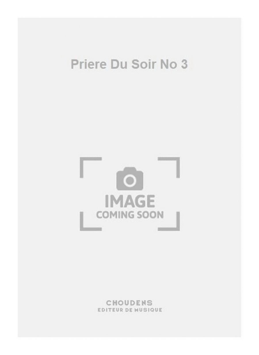 Priere Du Soir No 3 Priere Du Soir No 3 High Voice scores gallery preview page 1