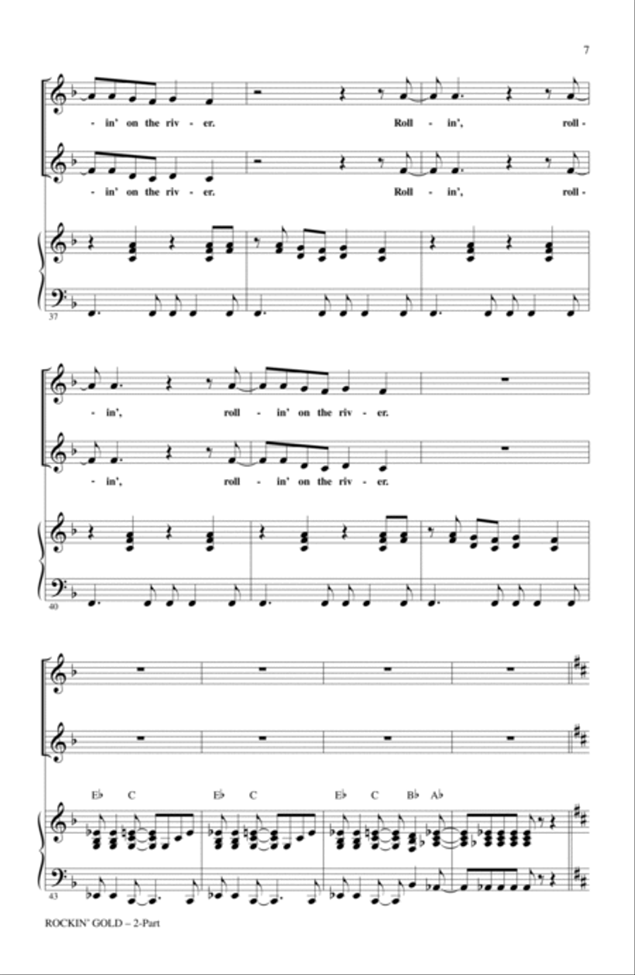 Rockin' Gold (Medley) Rockin' Gold (Medley) 2-Part scores gallery preview page 5