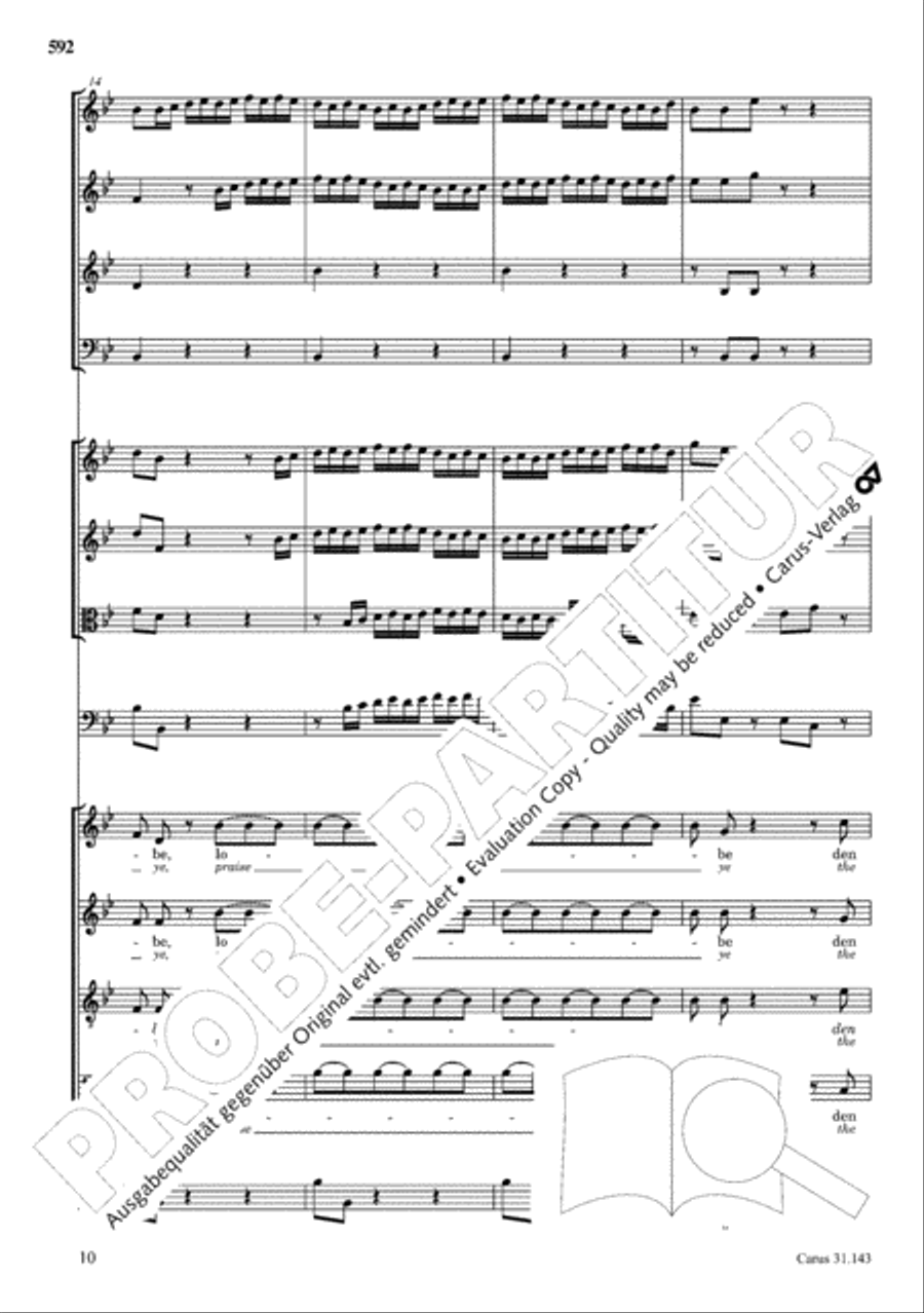 The Complete Sacred Vocal Works (Das geistliche Vokalwerk) Voice scores gallery preview page 593