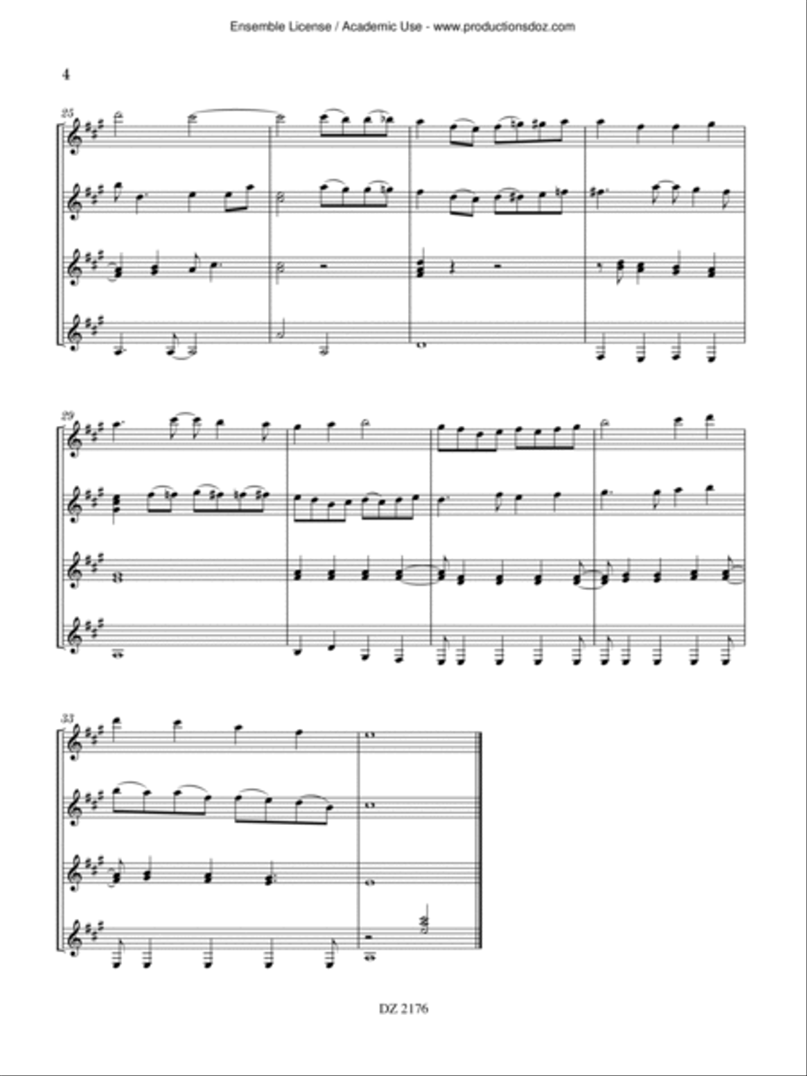 Elegance - Suspensions Guitar Ensemble scores gallery preview page 4