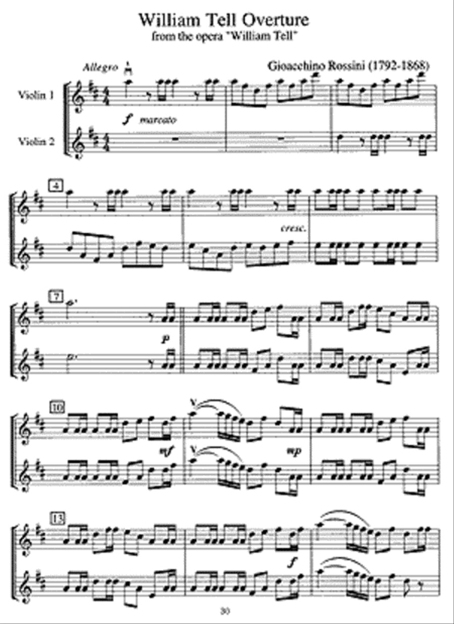 Easy Classics for Violin - With Piano Accompaniment Violin scores gallery preview page 2