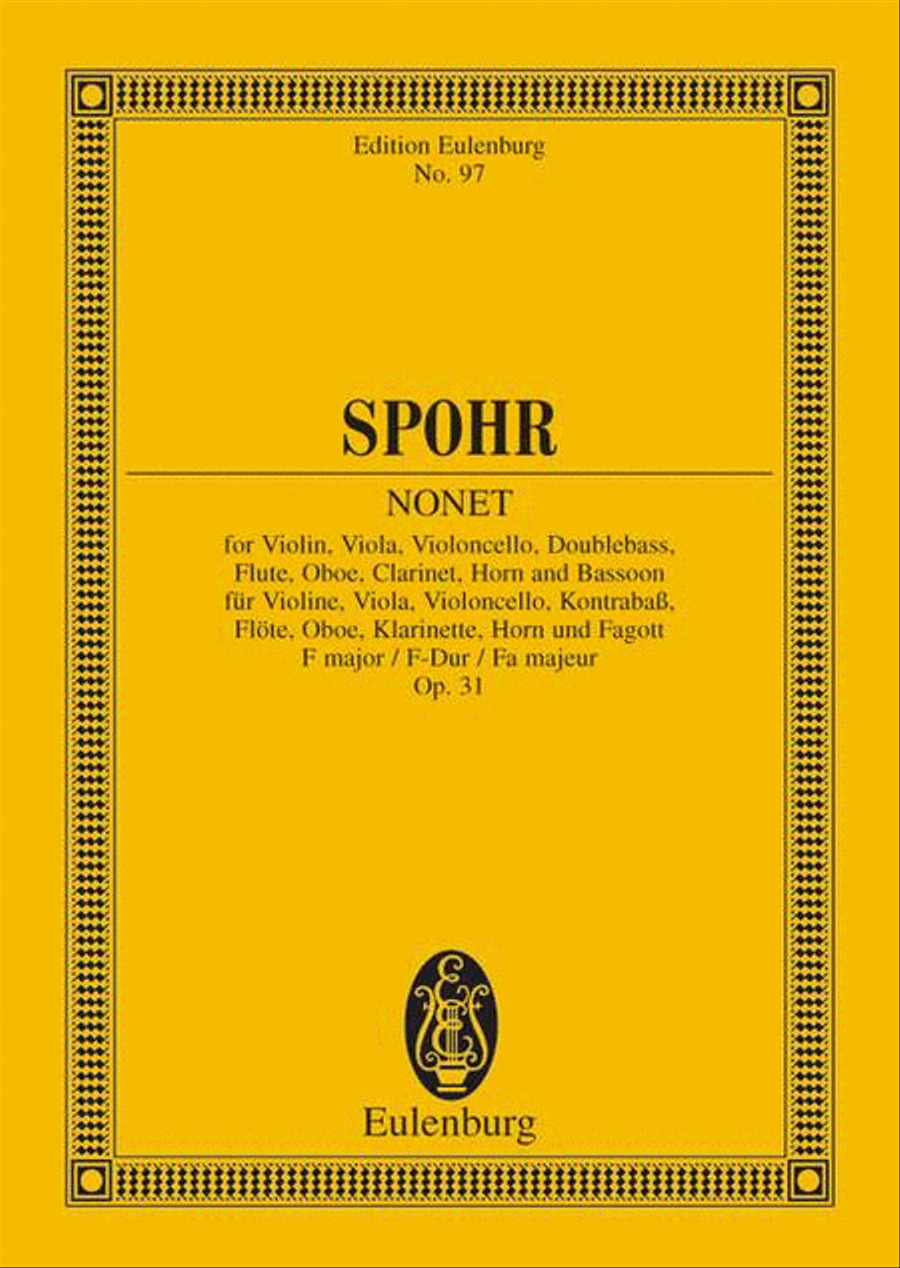 Book cover for Nonet F major