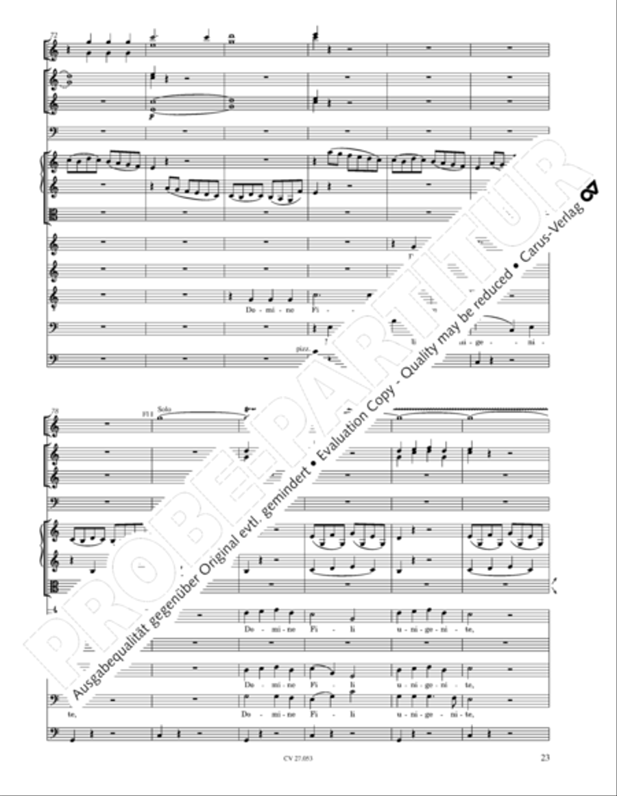Creation Mass in A-major after Joseph Haydn (Schopfungsmesse in A nach Joseph Haydn) 4-Part scores gallery preview page 24