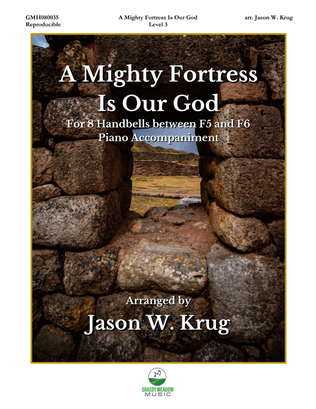 Book cover for A Mighty Fortress Is Our God (for 8 handbells)