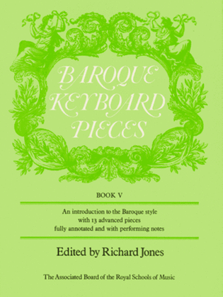 Book cover for Baroque Keyboard Pieces, Book V (difficult)