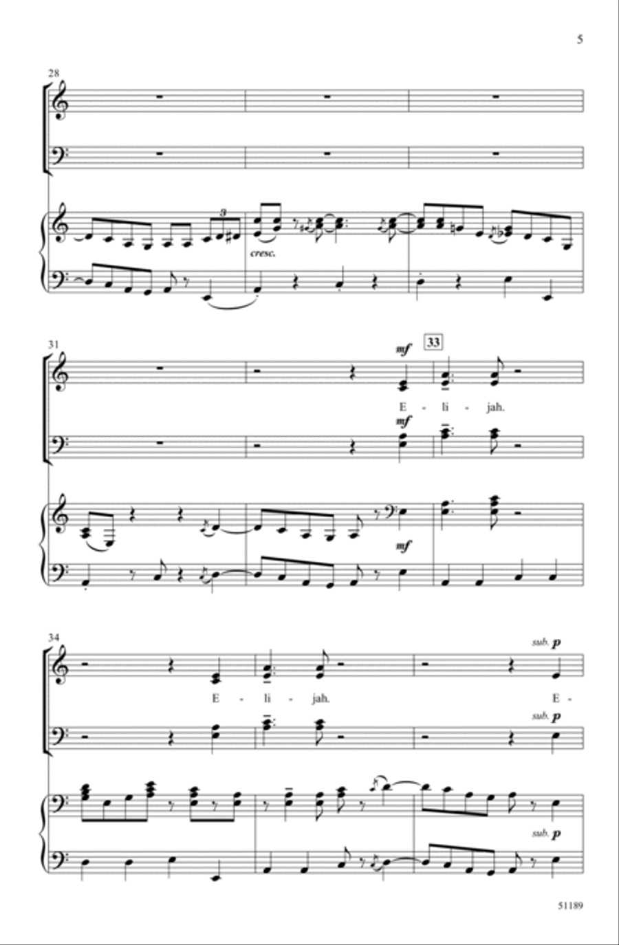 Elijah Rock Choir scores gallery preview page 4