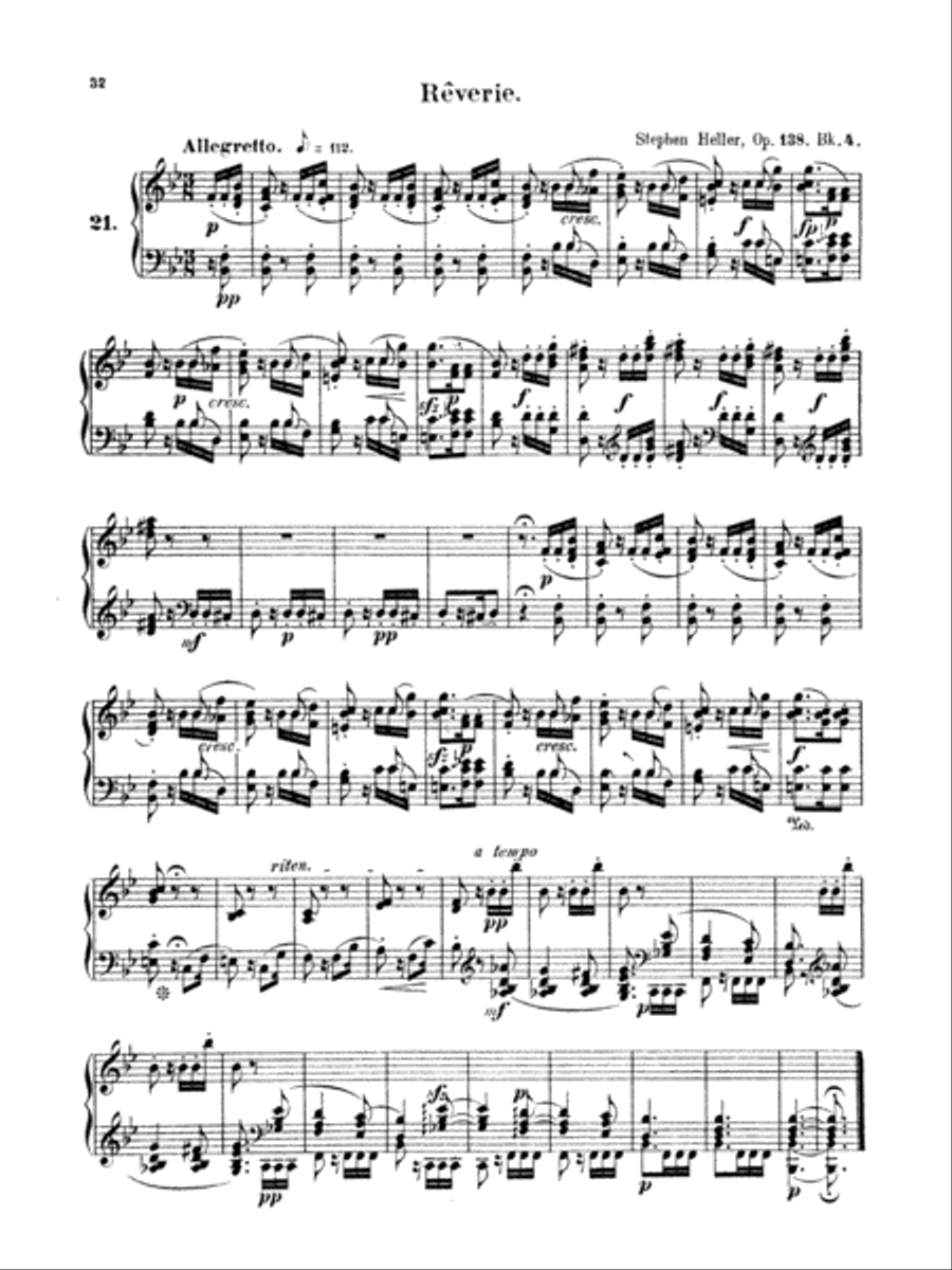 Heller: Album for the Young, Op. 138 Piano Solo scores gallery preview page 1