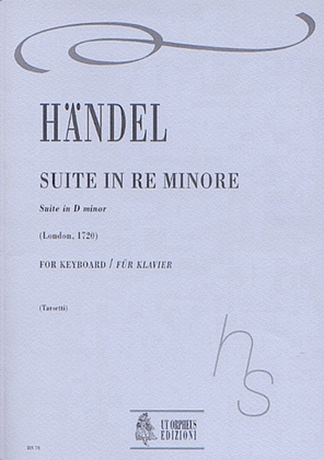 Book cover for Suite No. 3 in D Minor (London 1720) for Keyboard