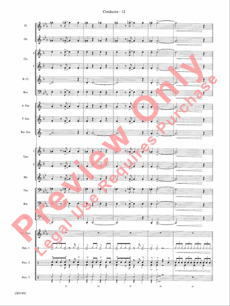 Sing, Sing, Sing Concert Band scores gallery preview page 14