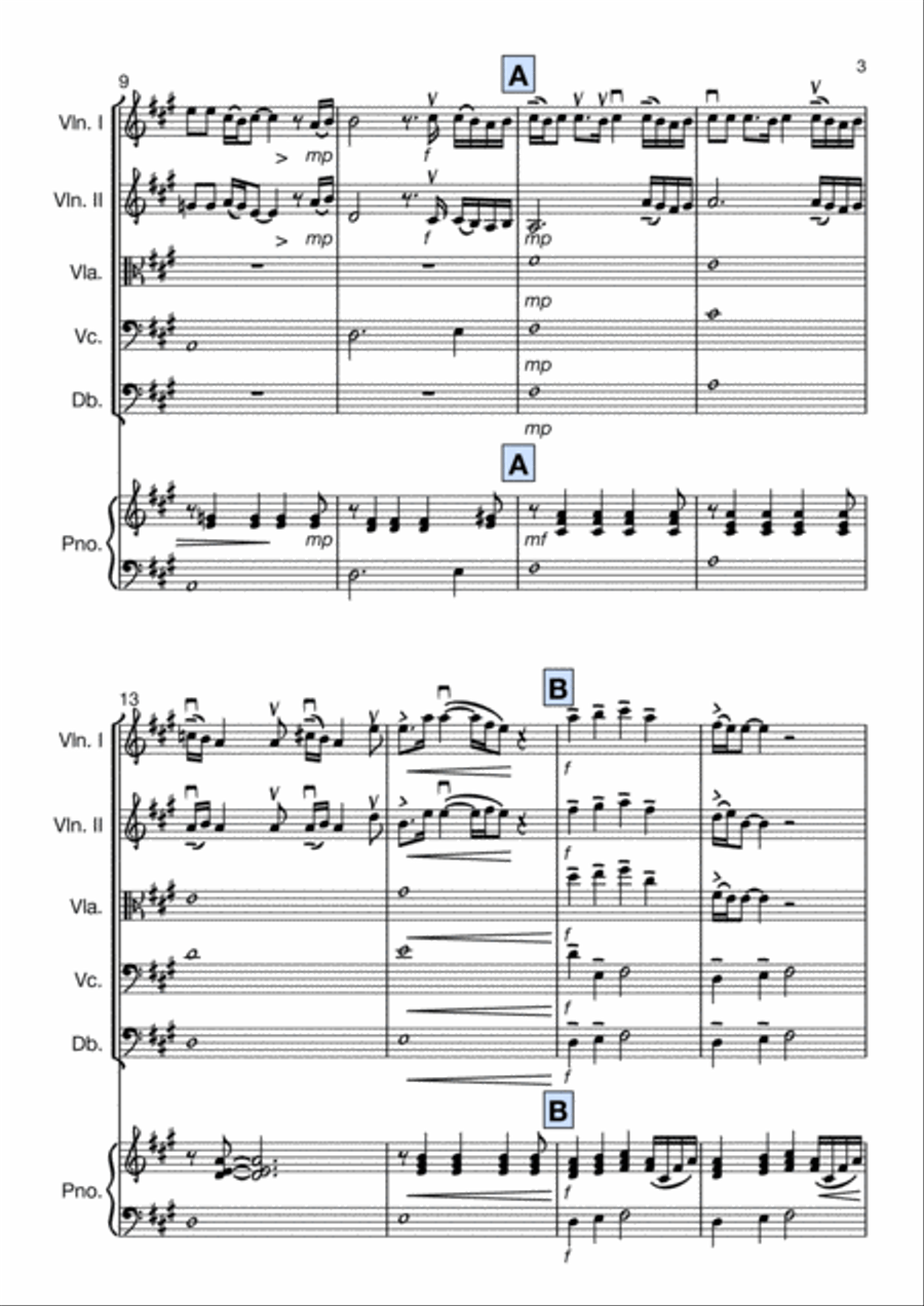 Nightingale Large Ensemble scores gallery preview page 3
