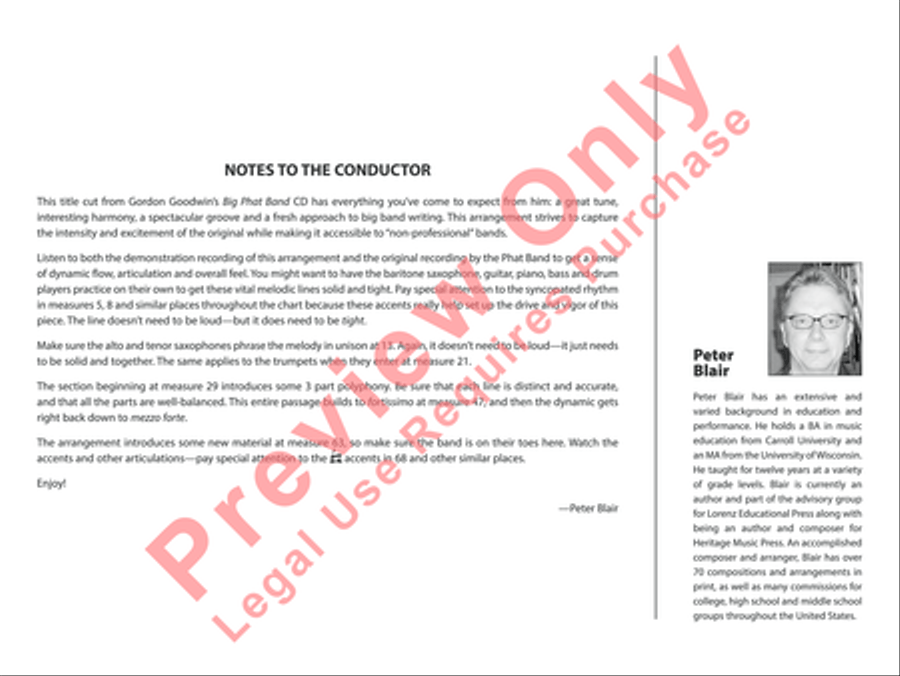 Act Your Age Jazz Ensemble scores gallery preview page 19