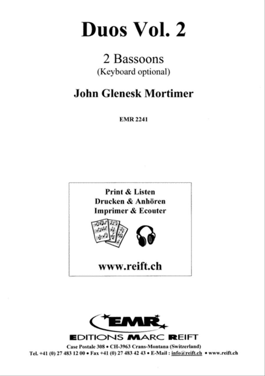 Duos Vol. 2 Bassoon scores gallery preview page 2