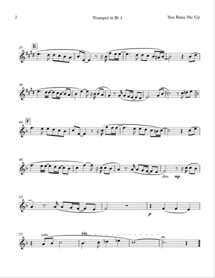 You Raise Me Up You Raise Me Up Brass Ensemble scores gallery preview page 6