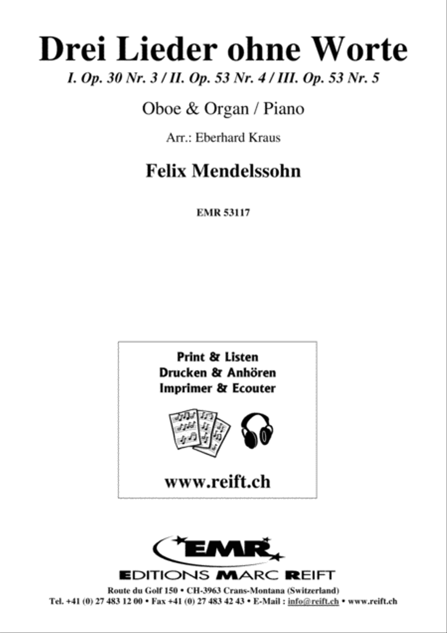 Drei Lieder ohne Worte Organ scores gallery preview page 2