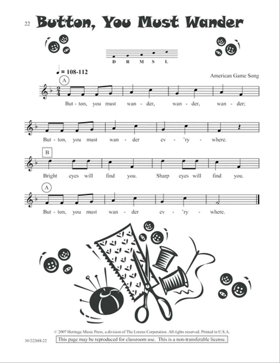 One-A-Day Warm-Ups for Orff Instruments Unison Choir scores gallery preview page 23