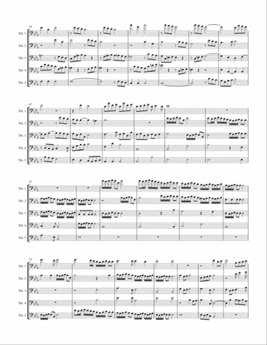 Canzon super Intradum Aechiopicam Trombone scores gallery preview page 3