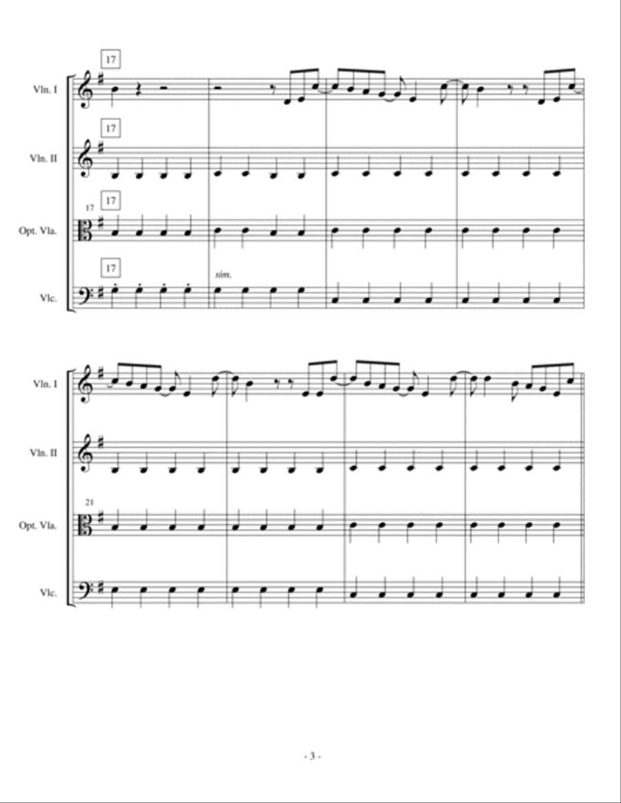 I Gotta Feeling String Trio scores gallery preview page 3