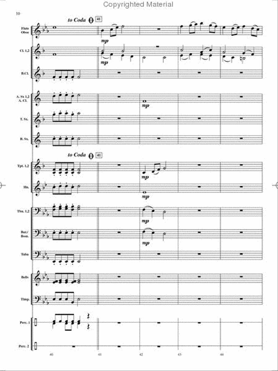 On Holiday Concert Band scores gallery preview page 11