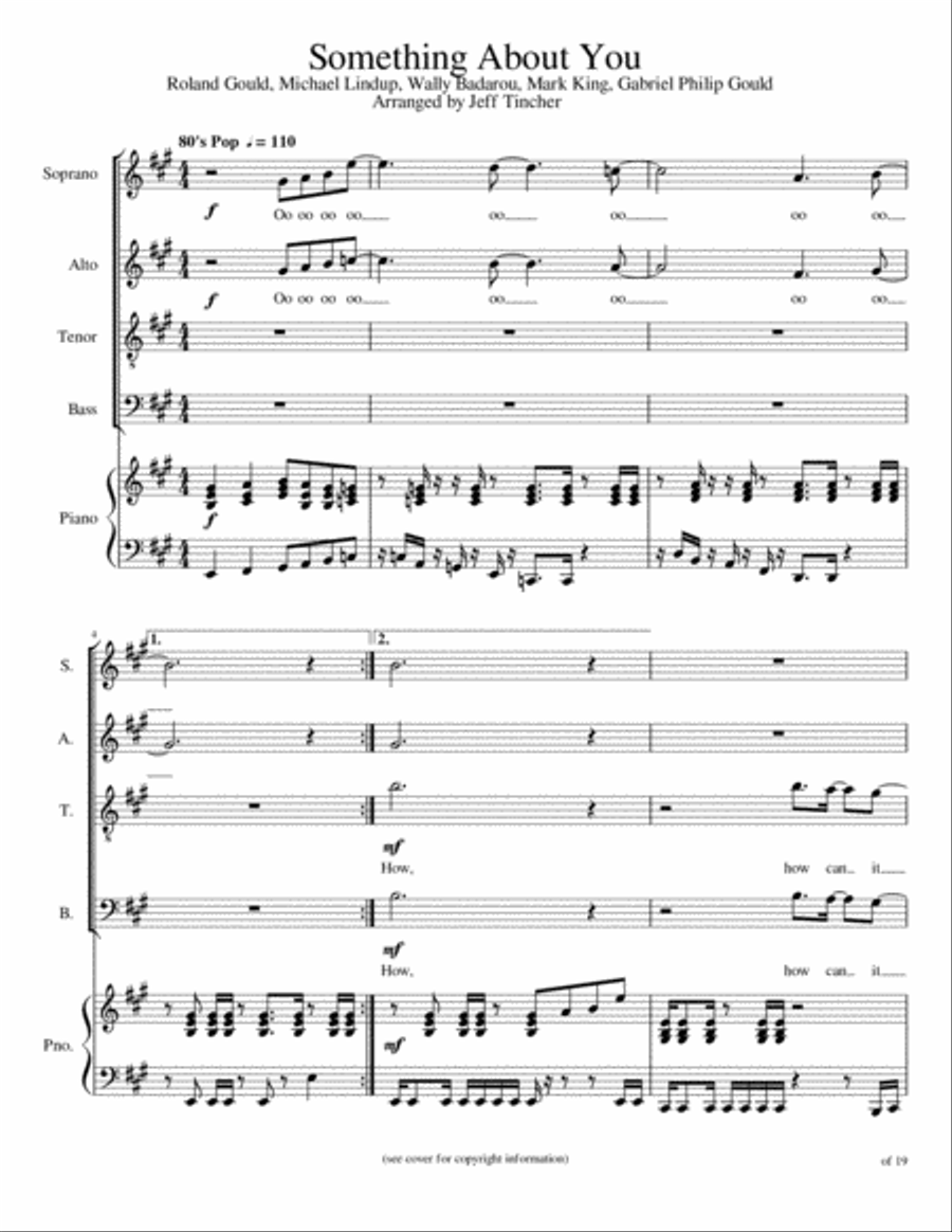 Something About You 4-Part scores gallery preview page 2
