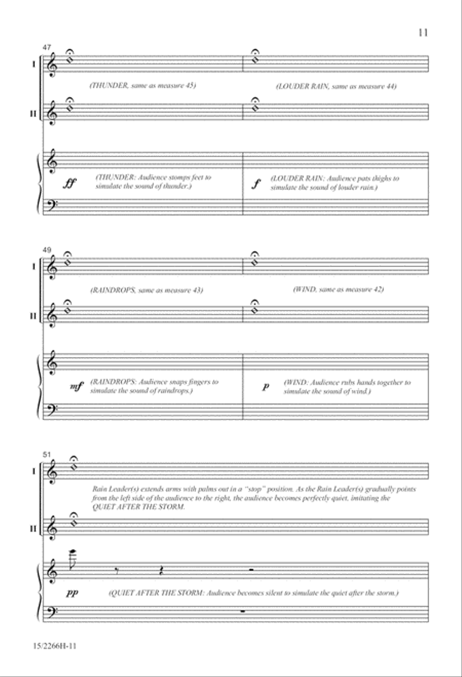 Listen to the Rain Listen to the Rain Unison Choir scores gallery preview page 11