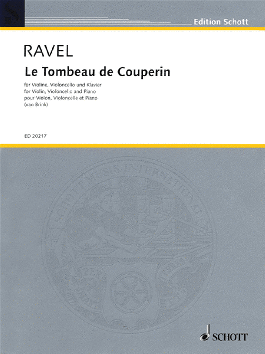 Le Tombeau de Couperin Le Tombeau de Couperin Piano Trio scores gallery preview page 1