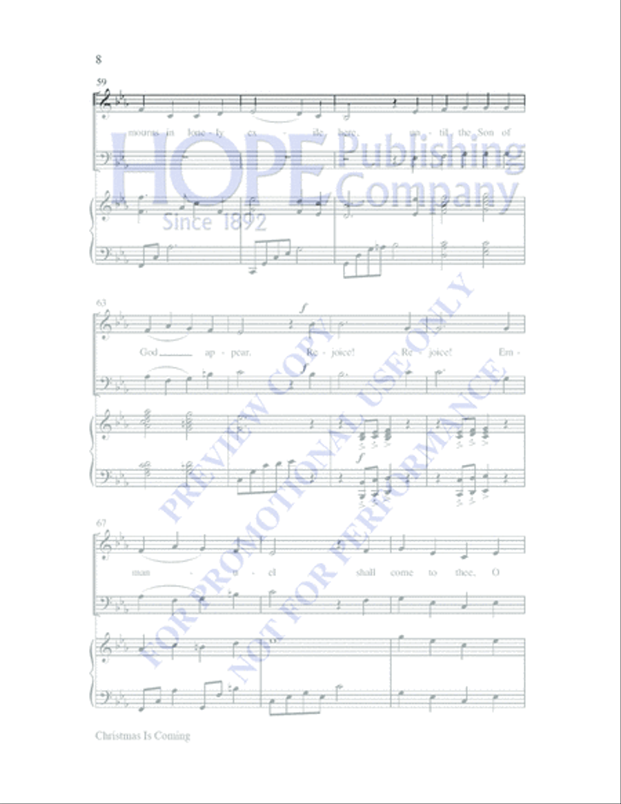 Christmas Is Coming Choir scores gallery preview page 7