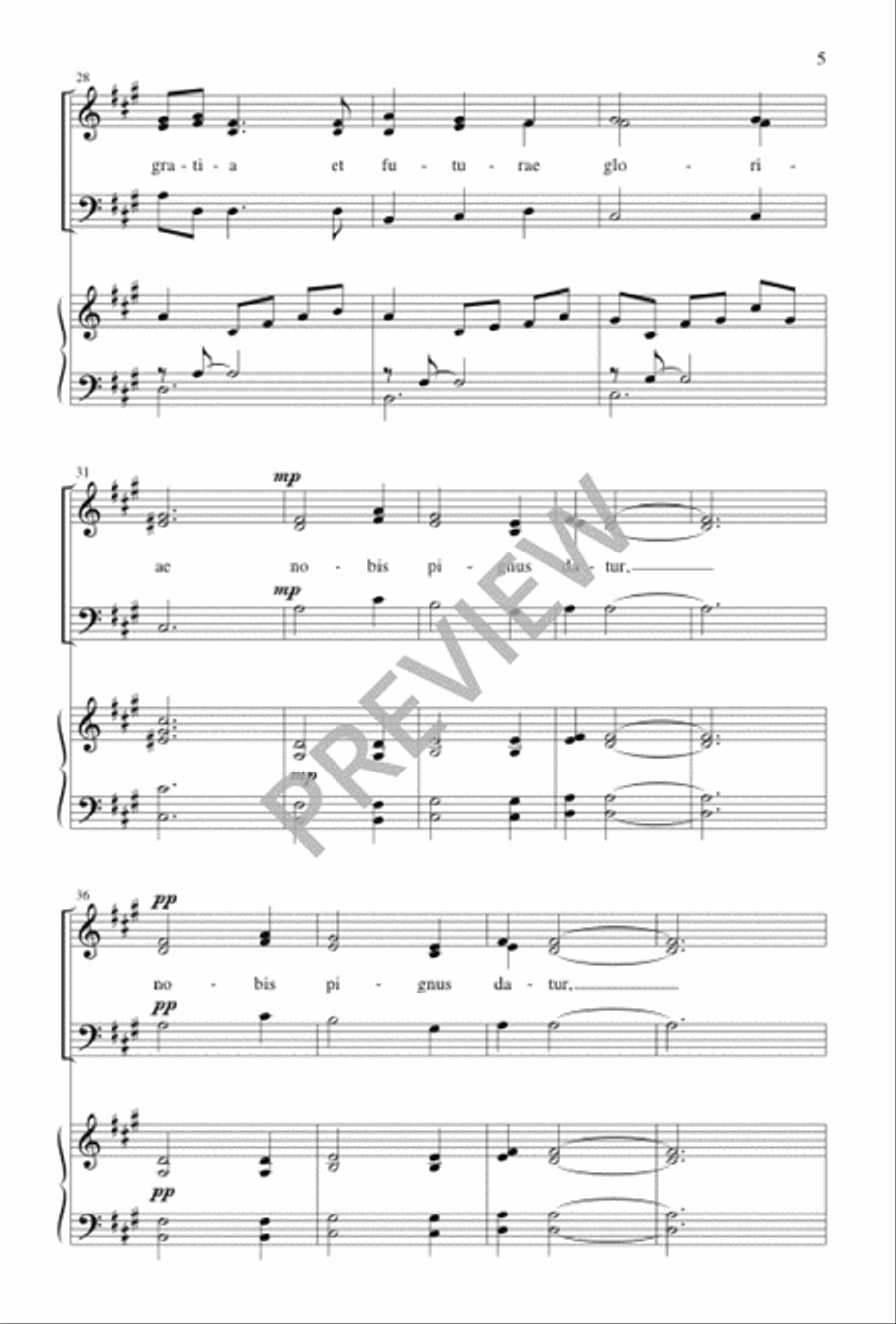 O Sacrum Convivium O Sacrum Convivium 3-Part scores gallery preview page 6