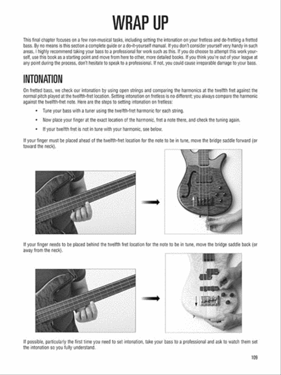 Fretless Bass Bass Guitar Tablature scores gallery preview page 7