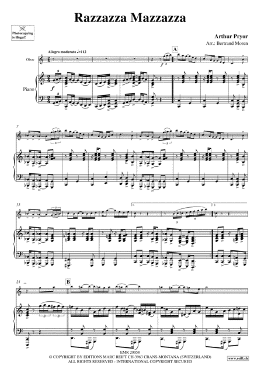 Razzazza Mazzazza Piano Accompaniment scores gallery preview page 3