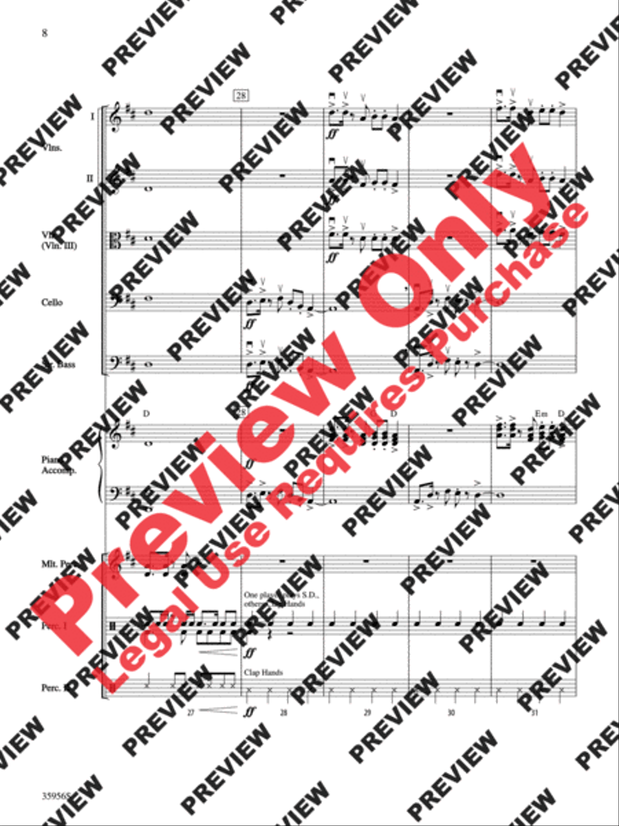 African Adventure String Orchestra scores gallery preview page 9