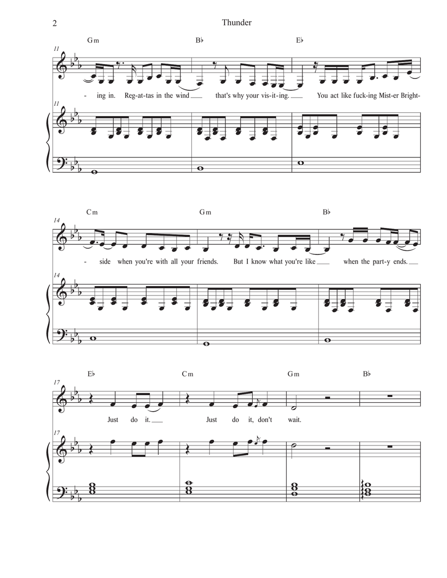 Thunder Voice scores gallery preview page 3