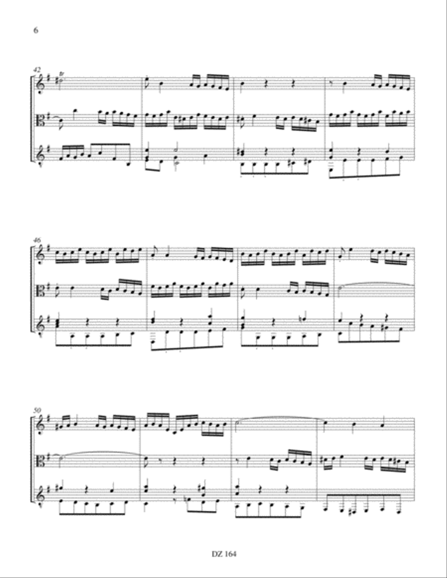 Six sonates en trio, vol. IV, BWV 528 Viola scores gallery preview page 6