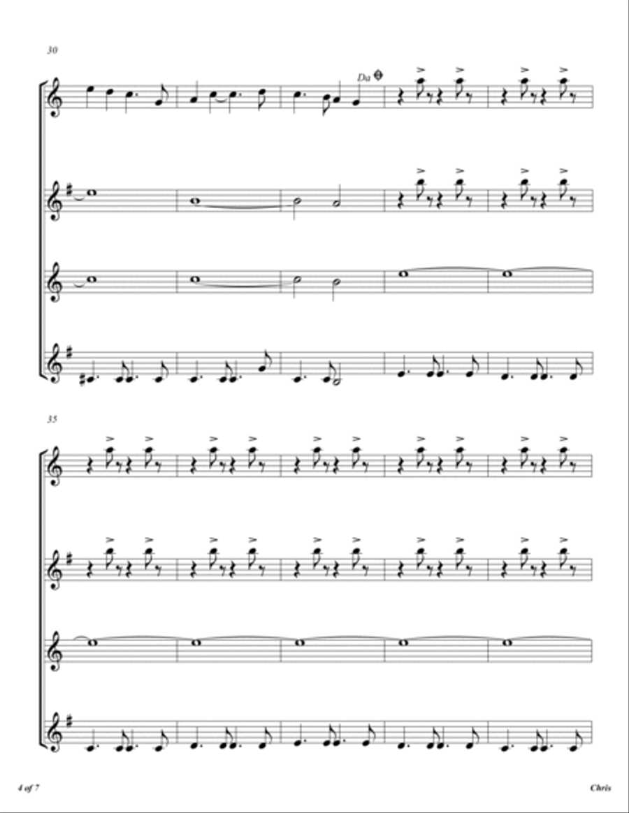 Chris Chris Woodwind Quartet scores gallery preview page 5