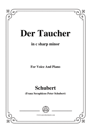 Schubert-Der Taucher(The Diver),D.77 (formerly D.111),in c sharp minor,for Voice&Pno