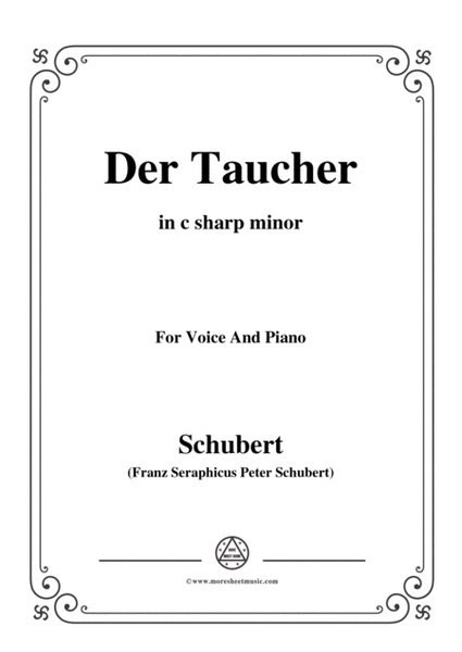 Schubert-Der Taucher(The Diver),D.77 (formerly D.111),in c sharp minor,for Voice&Pno image number null