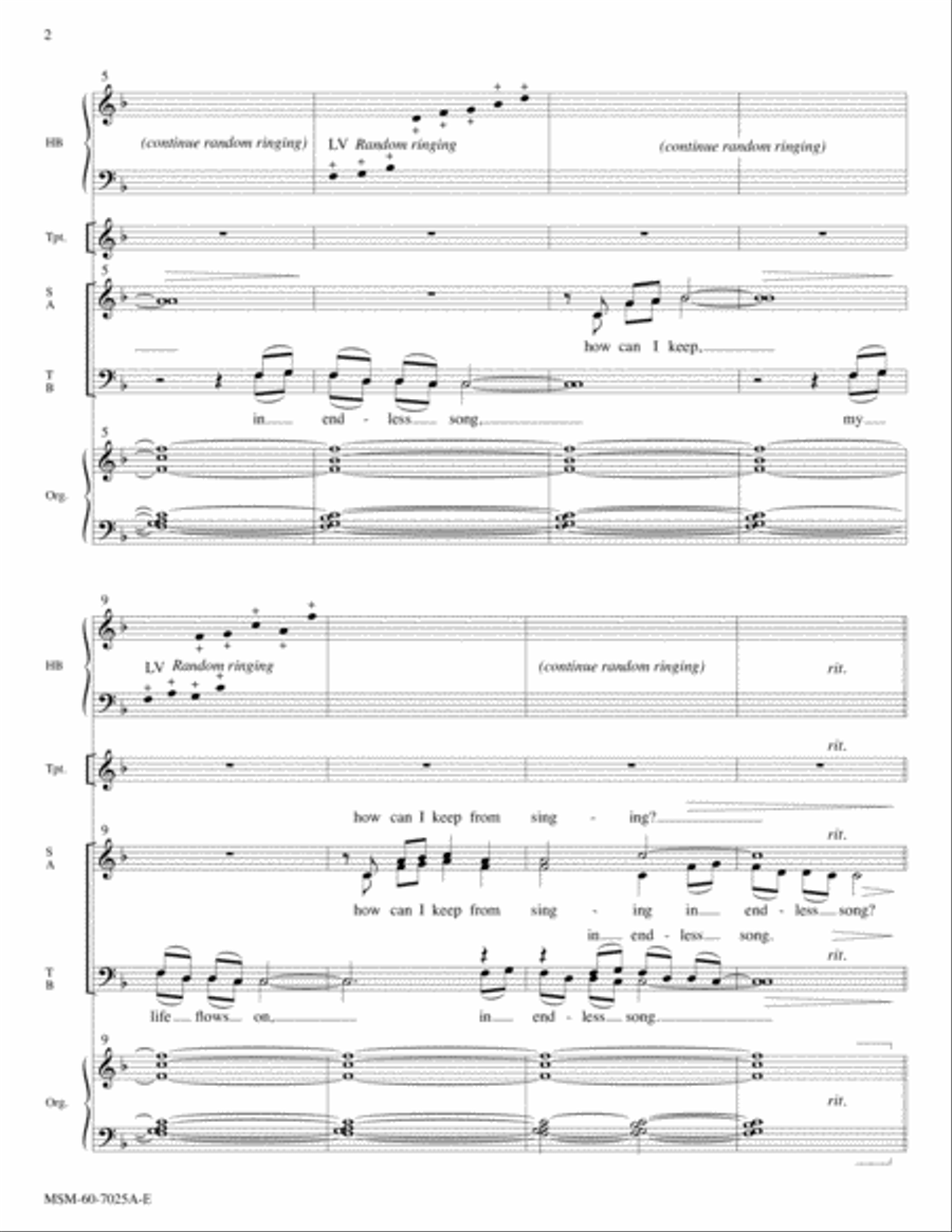 How Can I Keep from Singing Choir scores gallery preview page 2