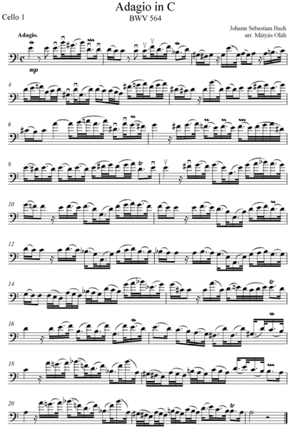 Adagio in C, BWV 564