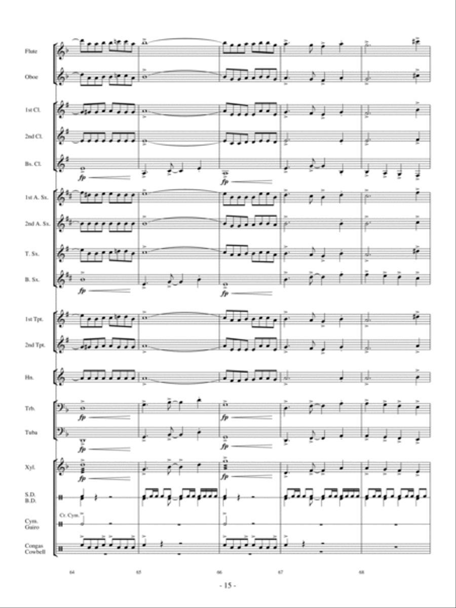 Conquista Concert Band scores gallery preview page 14