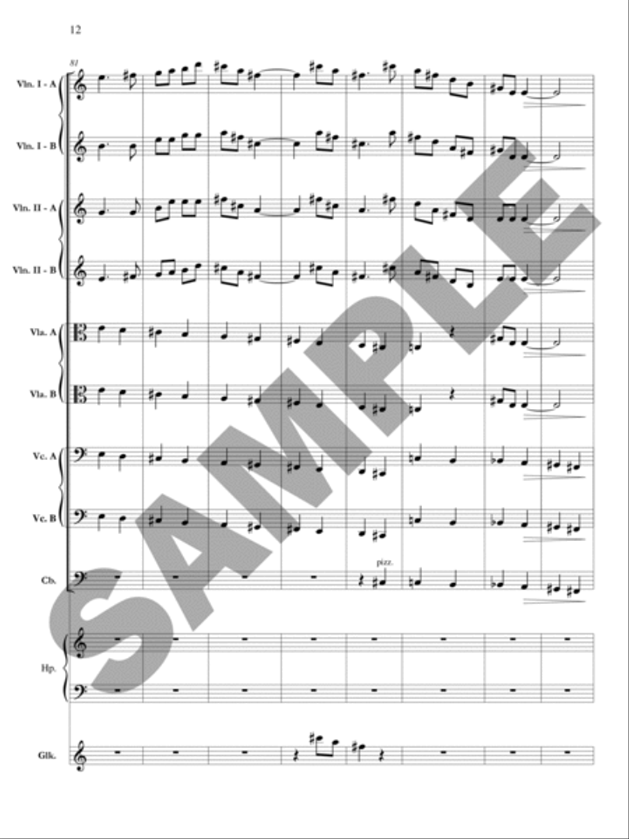 The Planets: Jupiter - Bringer of Jollity Orchestra scores gallery preview page 13