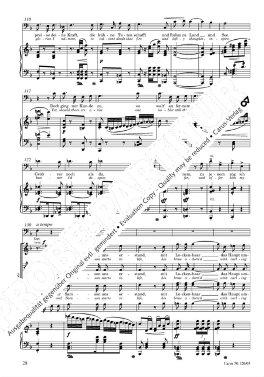 Christoforus + Das Tochterlein des Jairus (Gesamtausgabe, Bd. 9) 4-Part scores gallery preview page 29