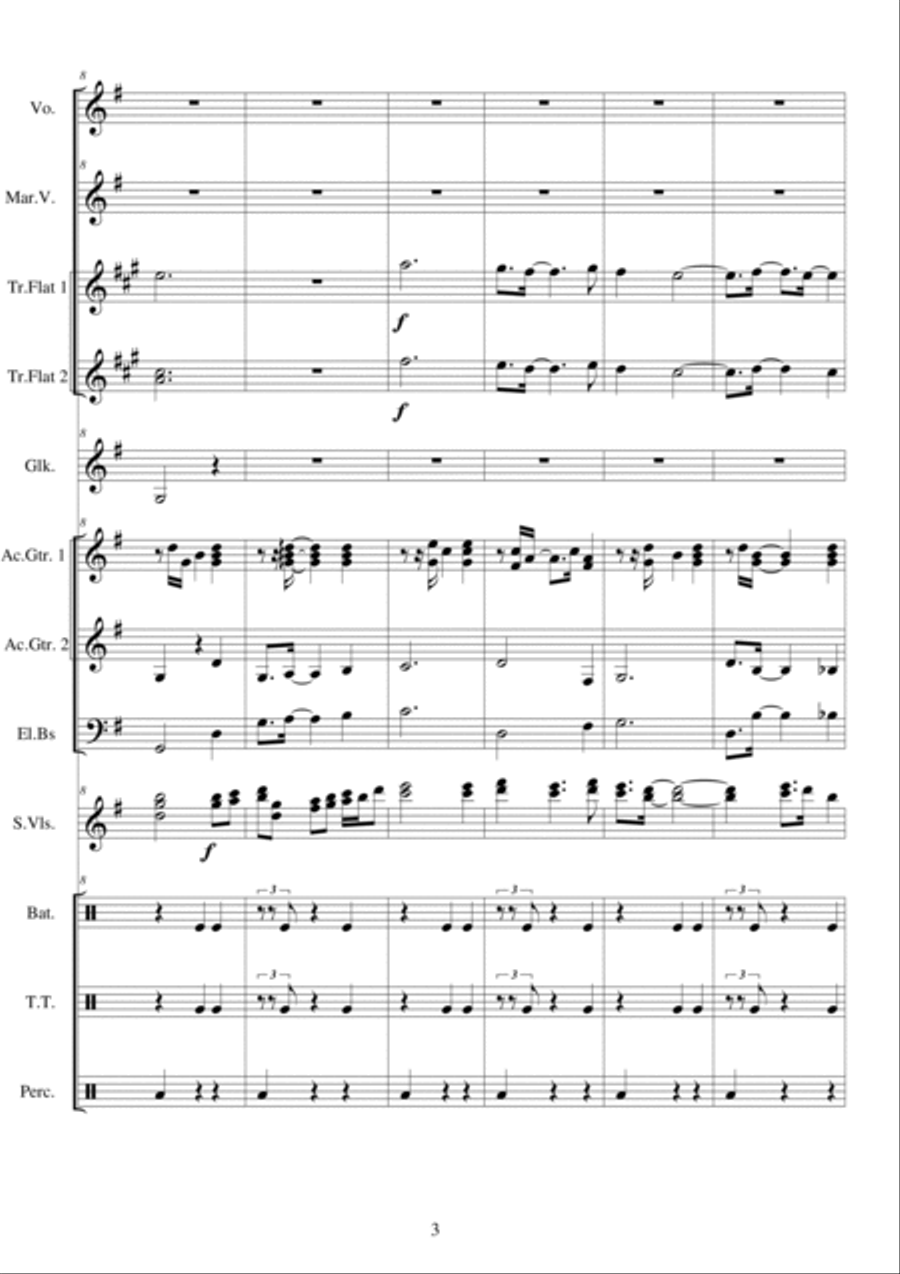 Amor - Serenata Mariachi - Vals Full Orchestra scores gallery preview page 3