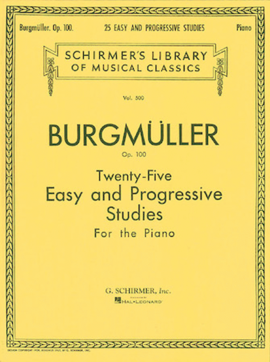 Twenty-Five Easy and Progressive Studies for the Piano, Op. 100
