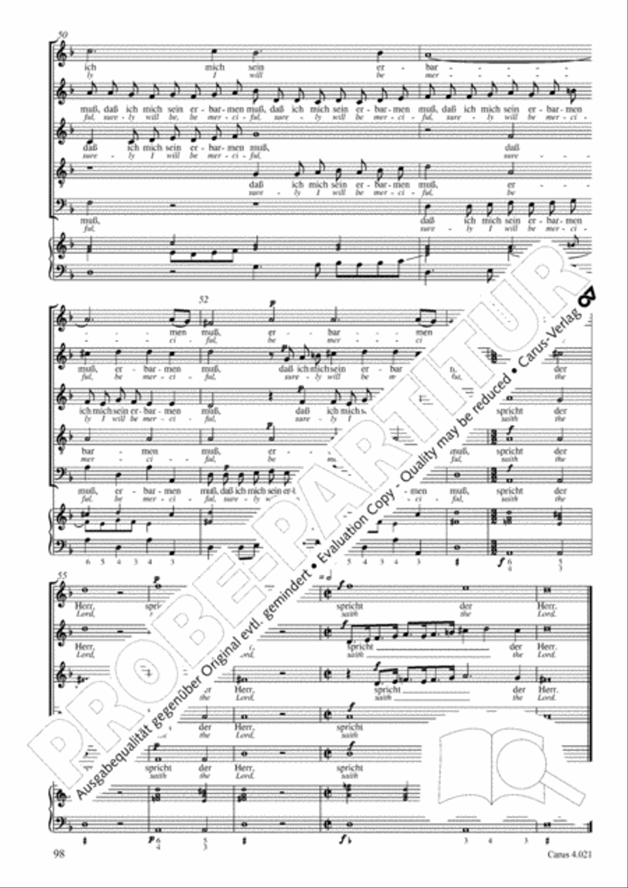Schein: Israelsbrunnlein. Fontana d'Israel. Complete edition Choir scores gallery preview page 105