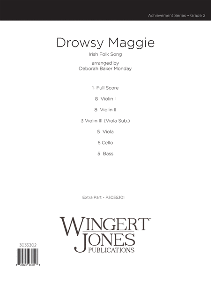 Drowsy Maggie (Score) String Orchestra scores gallery preview page 1