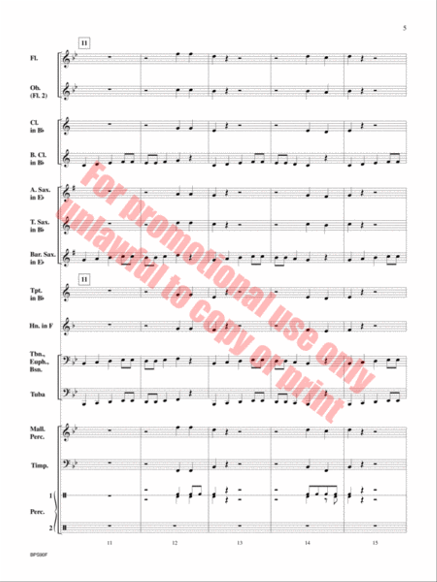 Rock Attack Concert Band scores gallery preview page 6